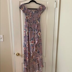 Floral Off-Shoulder Maxi Dress